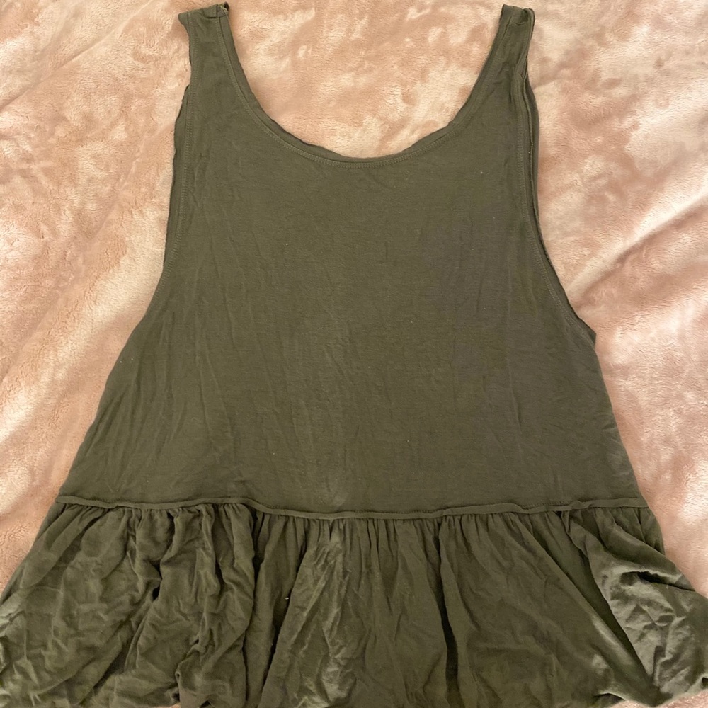 Military green top